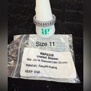 Dearest Dreamer Silver Ring with Diamond Cubic Zirconia